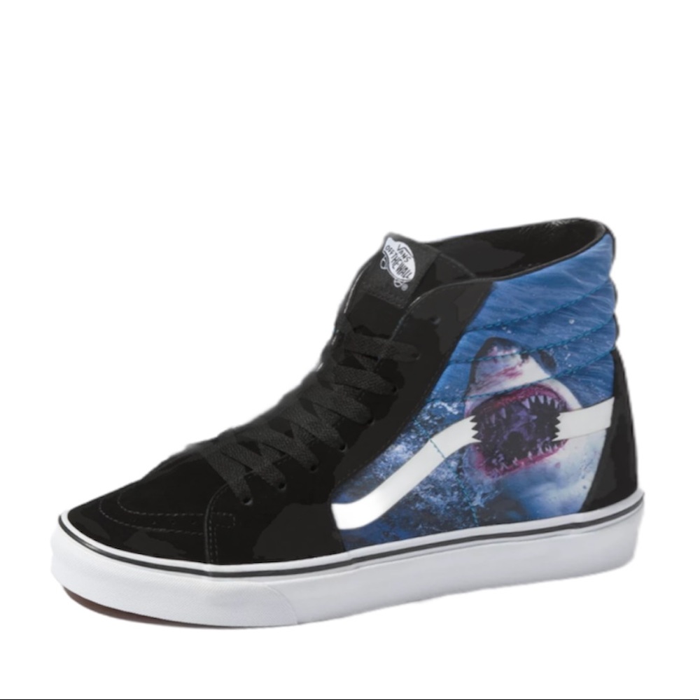 Vans Shark Week x Sk8-Hi 'Black Blue' 
Limited Edition Shark Graphic Sneakers